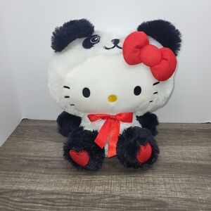Hello Kitty Panda Plush Valentine Sanrio 12" New With Tags Stuffed Plush